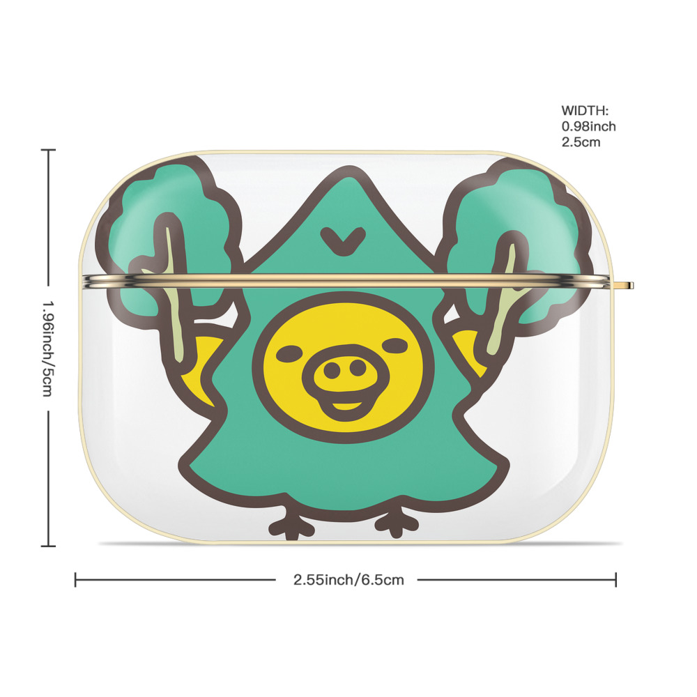 リラックマ リラックマ キイロイトリ Rilakkuma Korilakkuma Kiiroitori 【AirPods Pro用】ハードシェル保護ケース｜耐衝撃・防指紋・カラビナ付き商品仕様