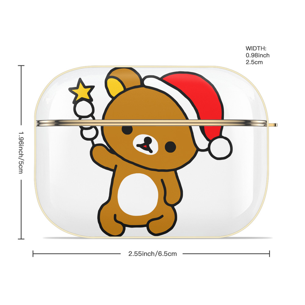 リラックマ リラックマ キイロイトリ Rilakkuma Korilakkuma Kiiroitori 【AirPods Pro用】ハードシェル保護ケース｜耐衝撃・防指紋・カラビナ付き商品仕様