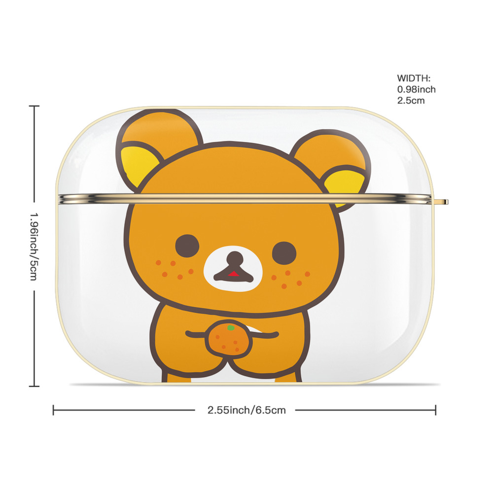 リラックマ リラックマ キイロイトリ Rilakkuma Korilakkuma Kiiroitori 【AirPods Pro用】ハードシェル保護ケース｜耐衝撃・防指紋・カラビナ付き商品仕様