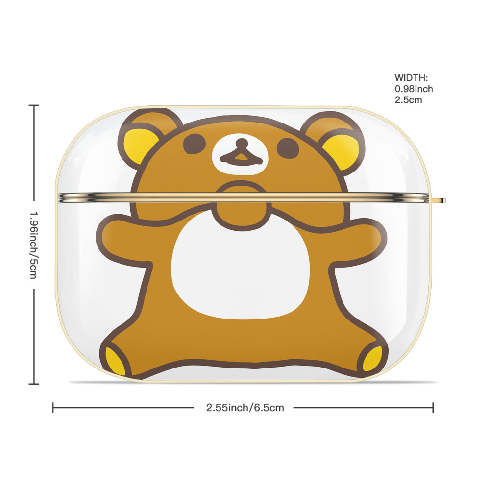 リラックマ リラックマ キイロイトリ Rilakkuma Korilakkuma Kiiroitori 【AirPods Pro用】ハードシェル保護ケース｜耐衝撃・防指紋・カラビナ付き商品仕様