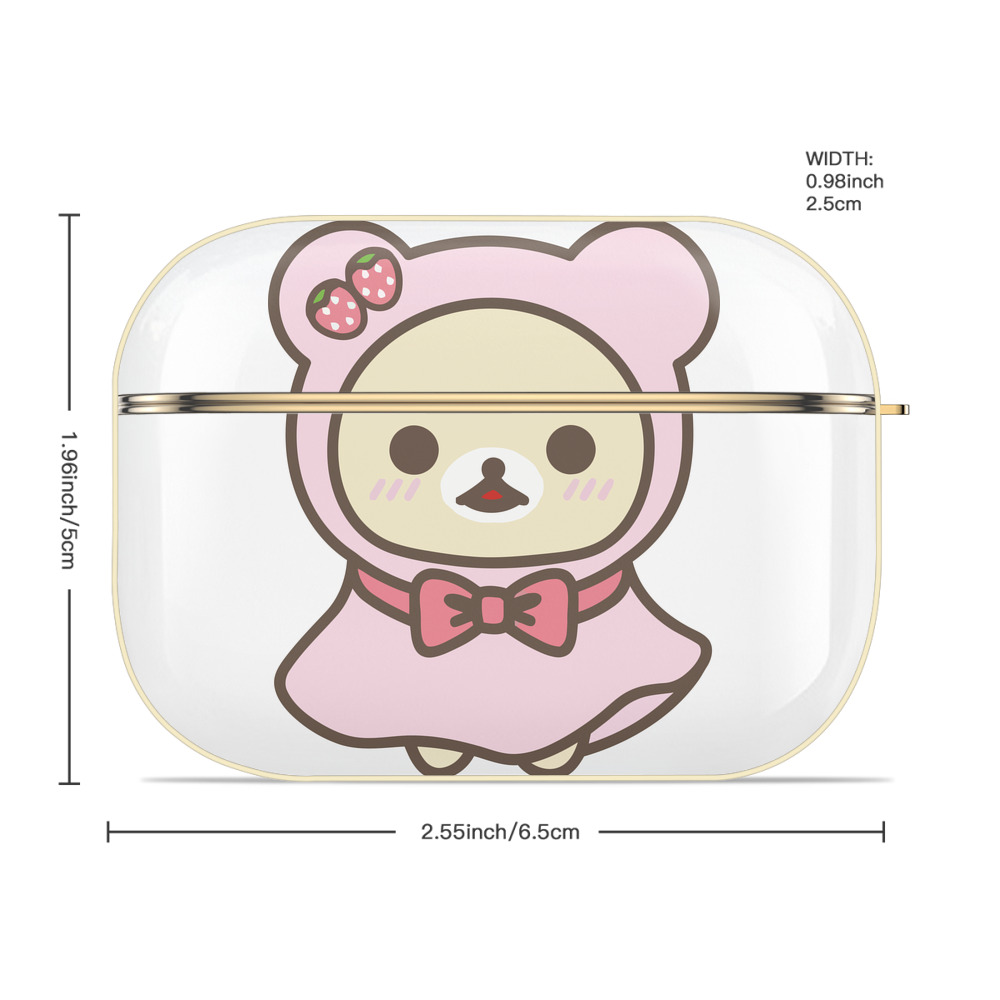 リラックマ リラックマ キイロイトリ Rilakkuma Korilakkuma Kiiroitori 【AirPods Pro用】ハードシェル保護ケース｜耐衝撃・防指紋・カラビナ付き商品仕様