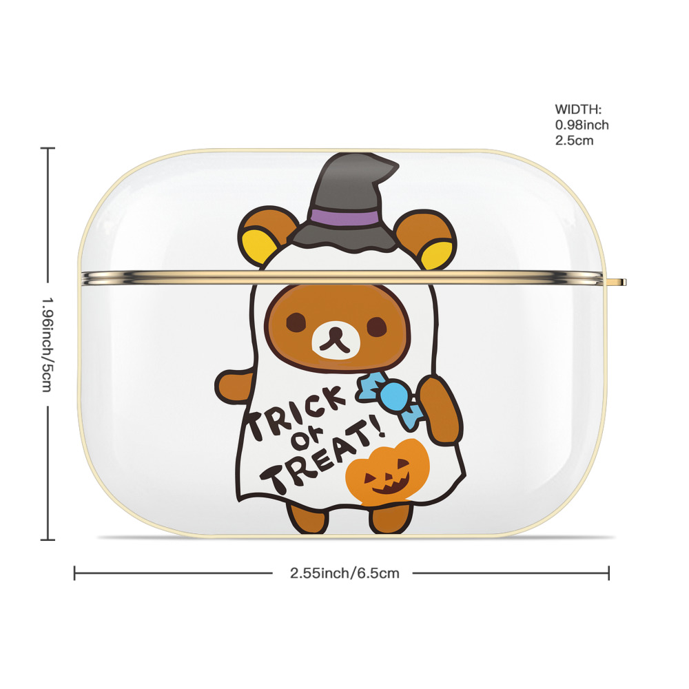 リラックマ リラックマ キイロイトリ Rilakkuma Korilakkuma Kiiroitori 【AirPods Pro用】ハードシェル保護ケース｜耐衝撃・防指紋・カラビナ付き商品仕様
