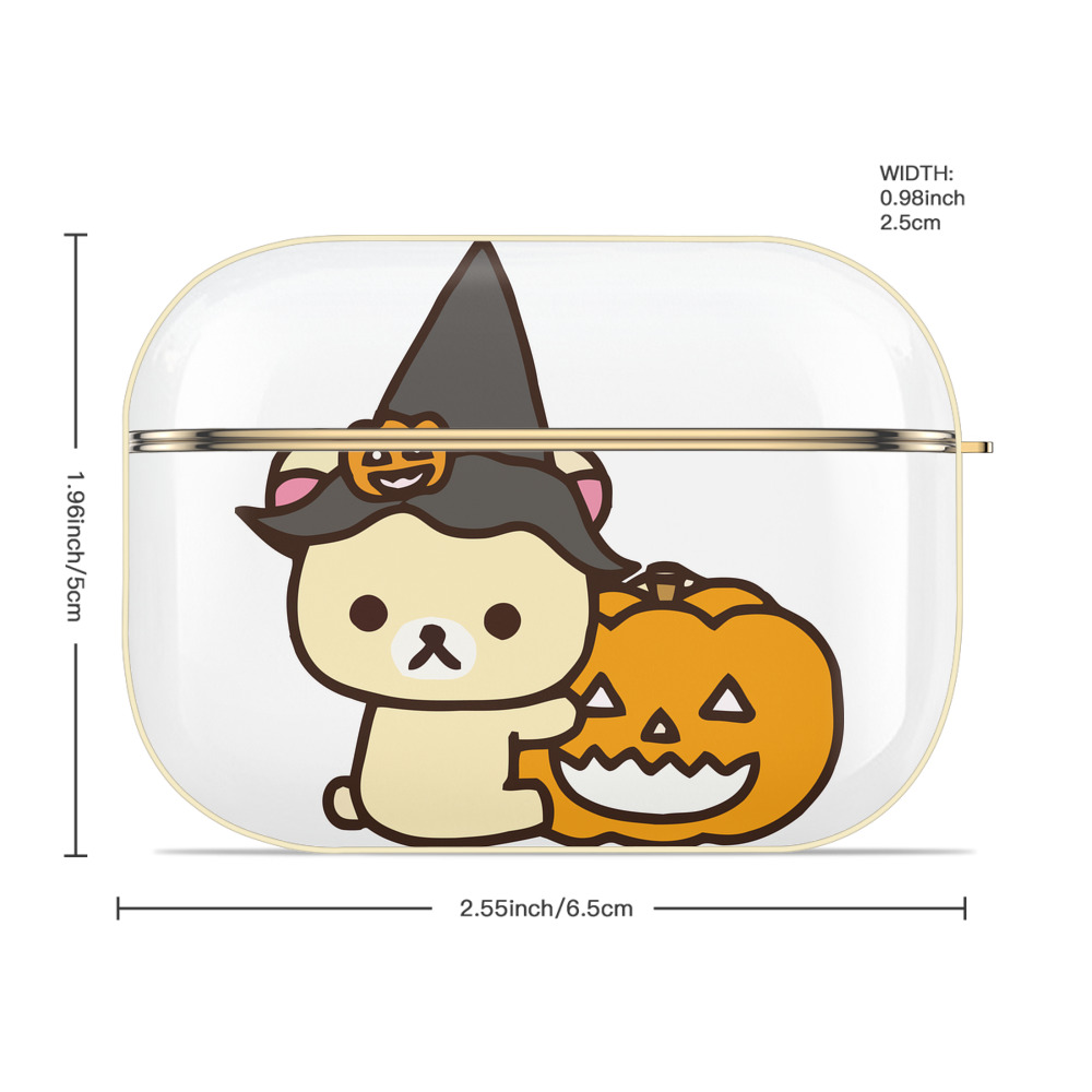 リラックマ リラックマ キイロイトリ Rilakkuma Korilakkuma Kiiroitori 【AirPods Pro用】ハードシェル保護ケース｜耐衝撃・防指紋・カラビナ付き商品仕様
