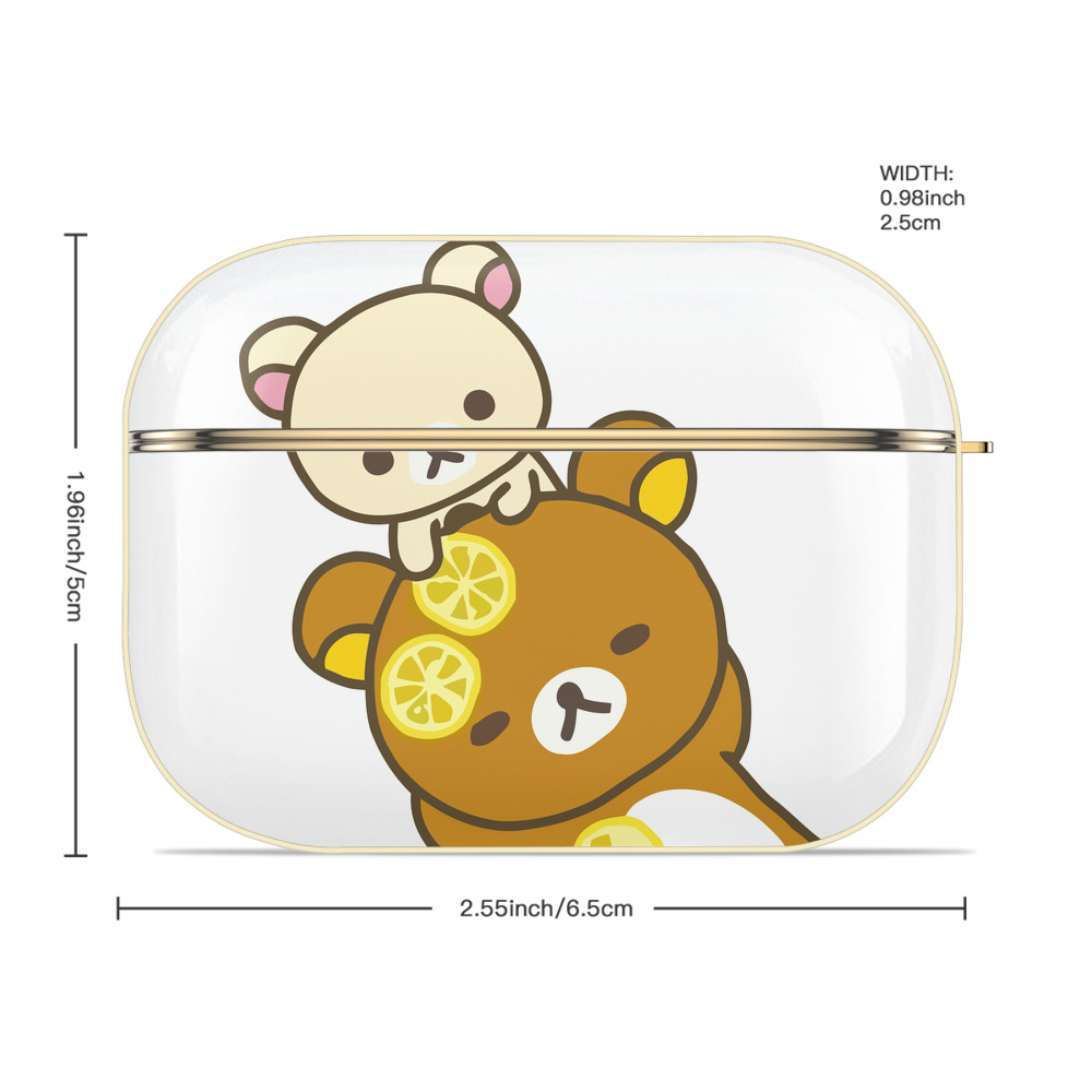 リラックマ リラックマ キイロイトリ Rilakkuma Korilakkuma Kiiroitori 【AirPods Pro用】ハードシェル保護ケース｜耐衝撃・防指紋・カラビナ付き商品仕様