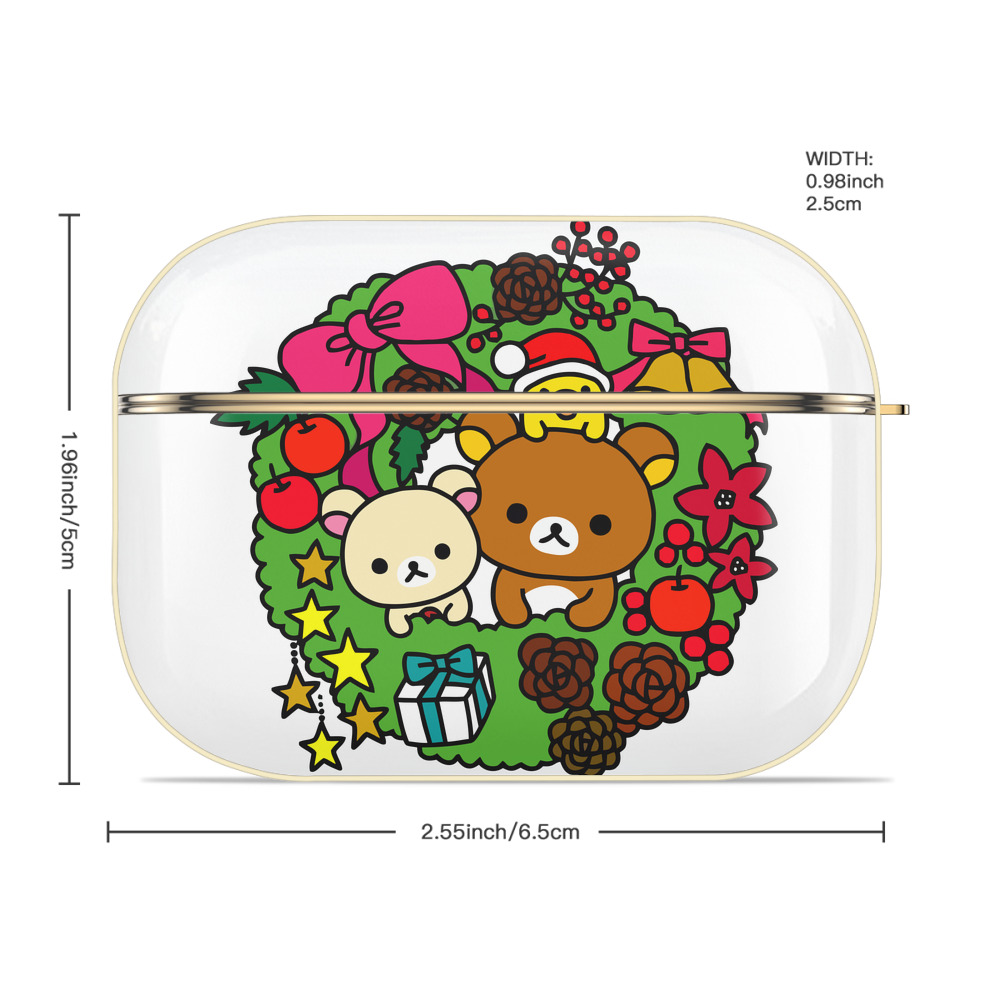リラックマ リラックマ キイロイトリ Rilakkuma Korilakkuma Kiiroitori 【AirPods Pro用】ハードシェル保護ケース｜耐衝撃・防指紋・カラビナ付き商品仕様
