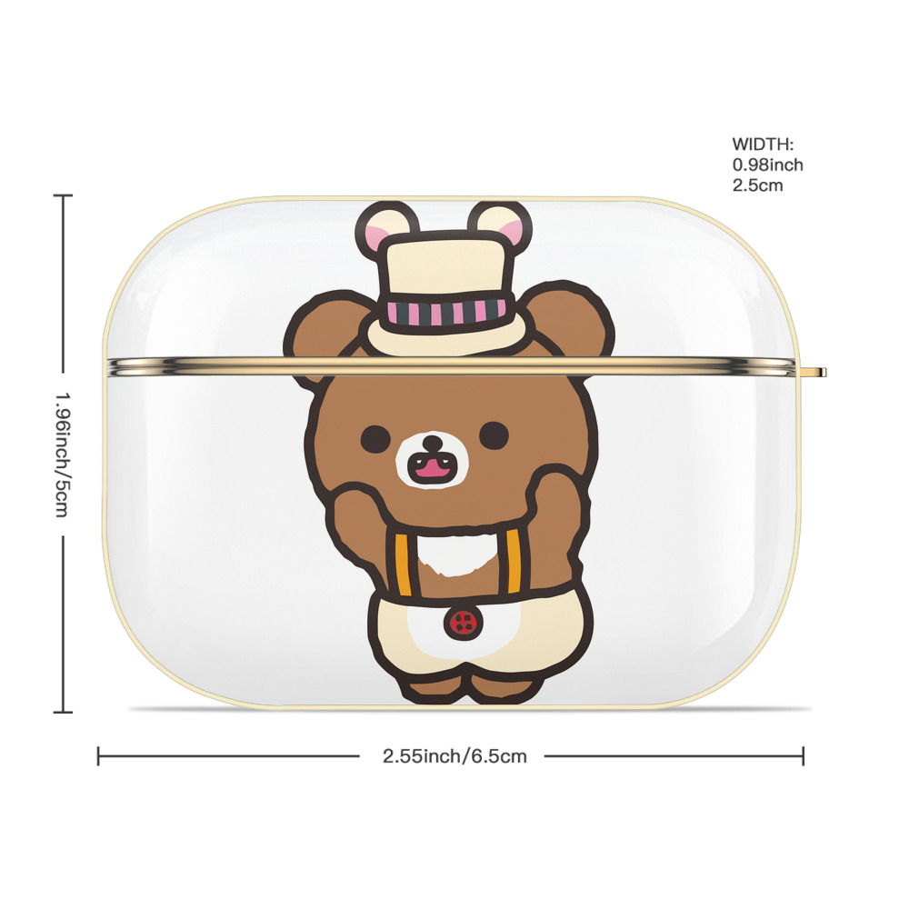リラックマ リラックマ キイロイトリ Rilakkuma Korilakkuma Kiiroitori 【AirPods Pro用】ハードシェル保護ケース｜耐衝撃・防指紋・カラビナ付き商品仕様