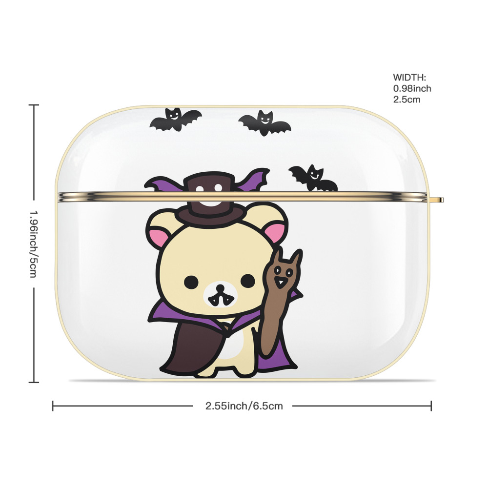 リラックマ リラックマ キイロイトリ Rilakkuma Korilakkuma Kiiroitori 【AirPods Pro用】ハードシェル保護ケース｜耐衝撃・防指紋・カラビナ付き商品仕様
