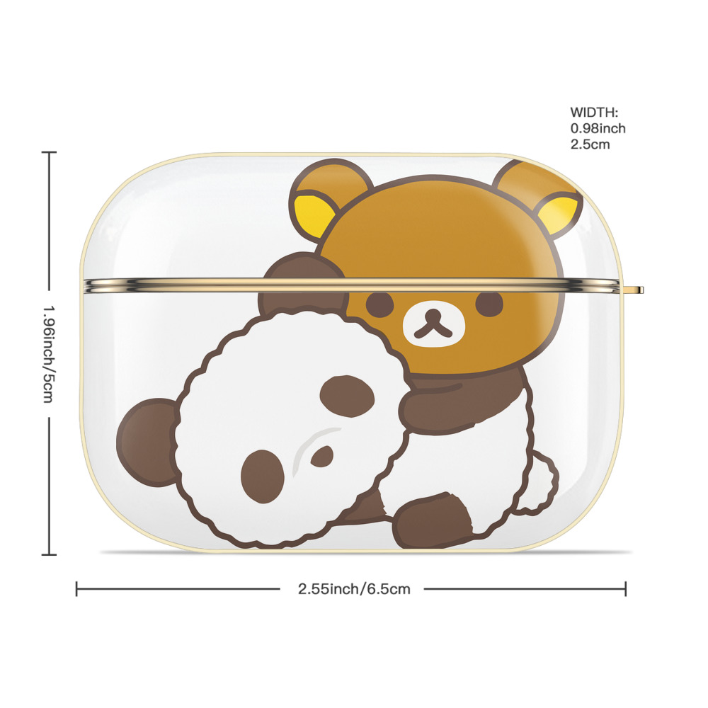 リラックマ リラックマ キイロイトリ Rilakkuma Korilakkuma Kiiroitori 【AirPods Pro用】ハードシェル保護ケース｜耐衝撃・防指紋・カラビナ付き商品仕様