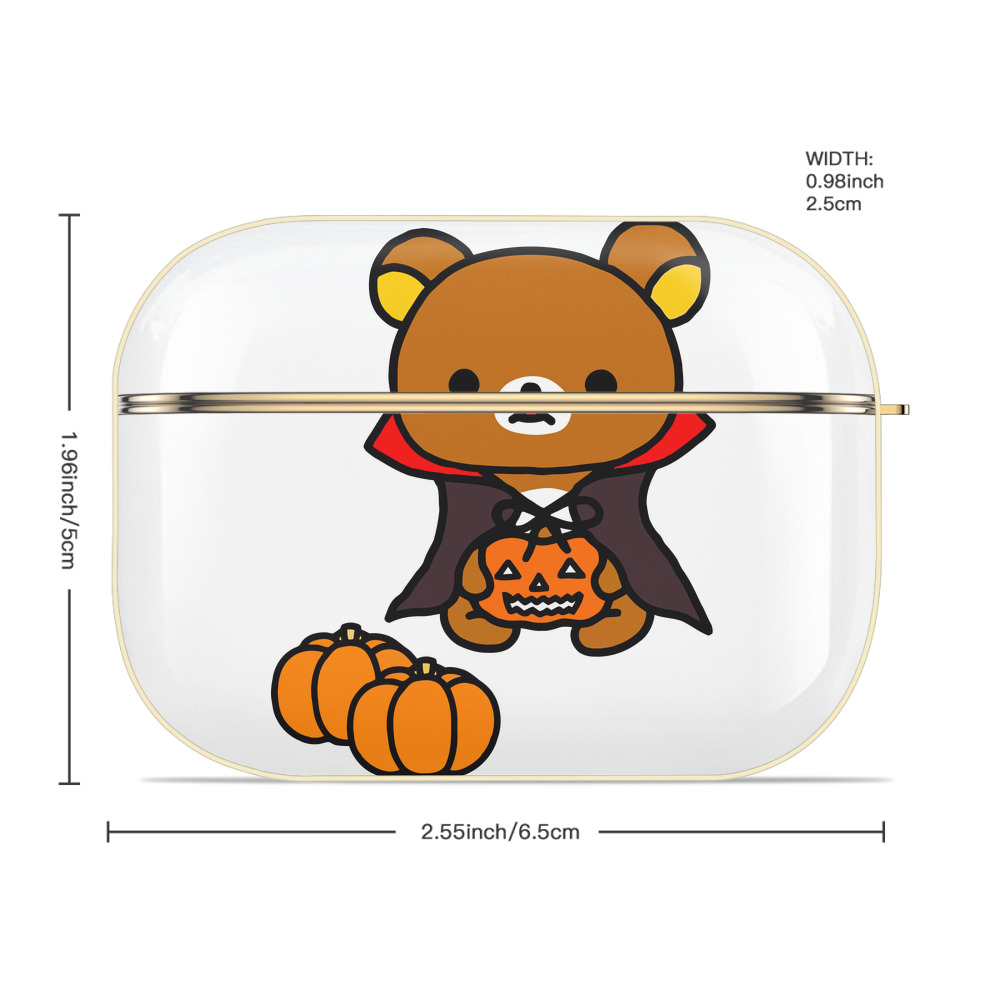 リラックマ リラックマ キイロイトリ Rilakkuma Korilakkuma Kiiroitori 【AirPods Pro用】ハードシェル保護ケース｜耐衝撃・防指紋・カラビナ付き商品仕様