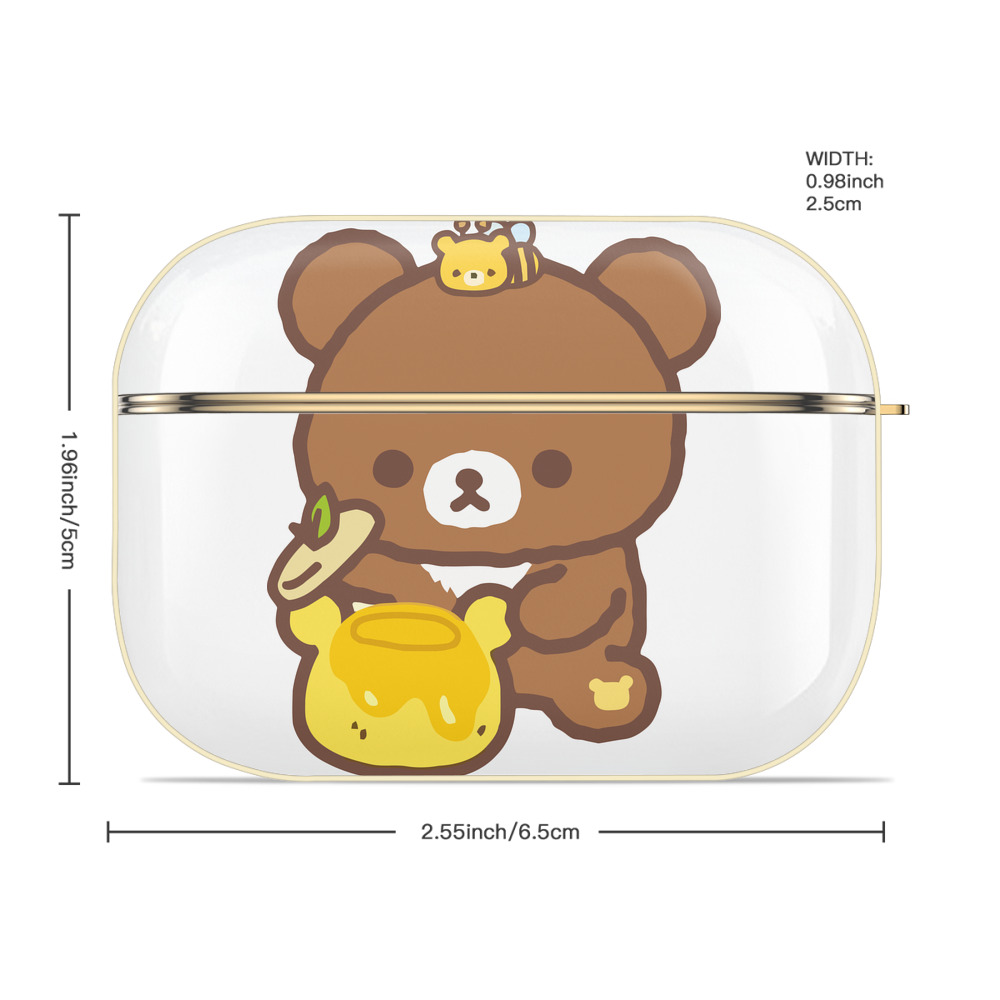 リラックマ リラックマ キイロイトリ Rilakkuma Korilakkuma Kiiroitori 【AirPods Pro用】ハードシェル保護ケース｜耐衝撃・防指紋・カラビナ付き商品仕様