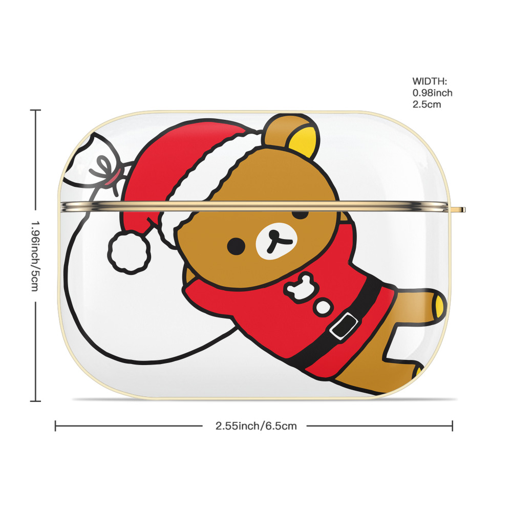 リラックマ リラックマ キイロイトリ Rilakkuma Korilakkuma Kiiroitori 【AirPods Pro用】ハードシェル保護ケース｜耐衝撃・防指紋・カラビナ付き商品仕様
