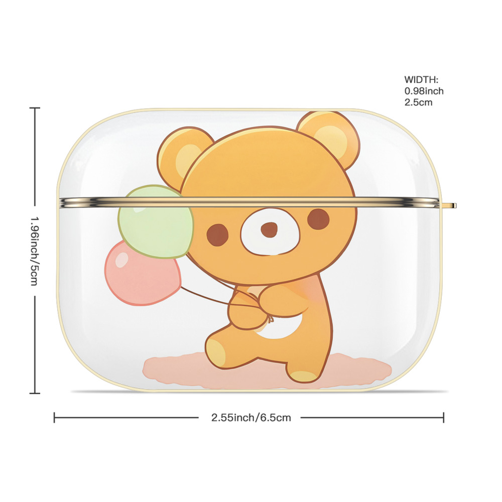 リラックマ リラックマ キイロイトリ Rilakkuma Korilakkuma Kiiroitori 【AirPods Pro用】ハードシェル保護ケース｜耐衝撃・防指紋・カラビナ付き商品仕様