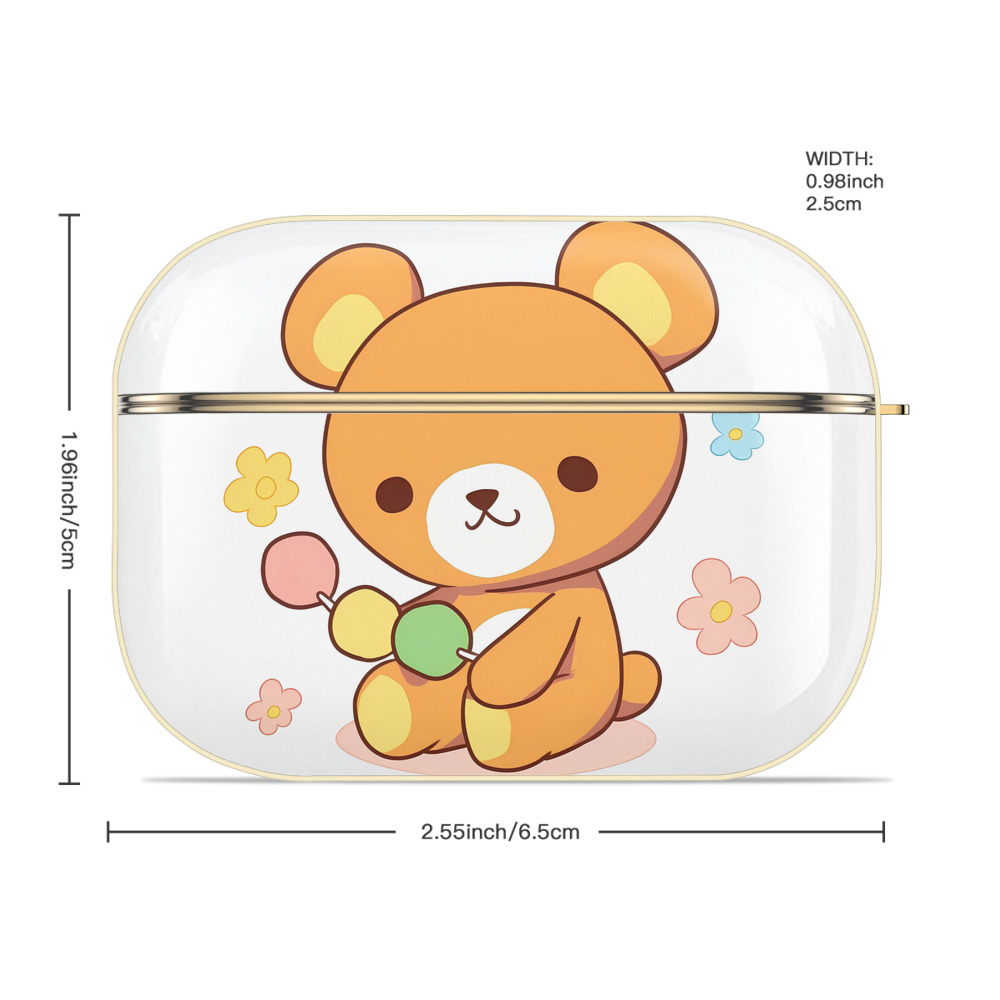 リラックマ リラックマ キイロイトリ Rilakkuma Korilakkuma Kiiroitori 【AirPods Pro用】ハードシェル保護ケース｜耐衝撃・防指紋・カラビナ付き商品仕様