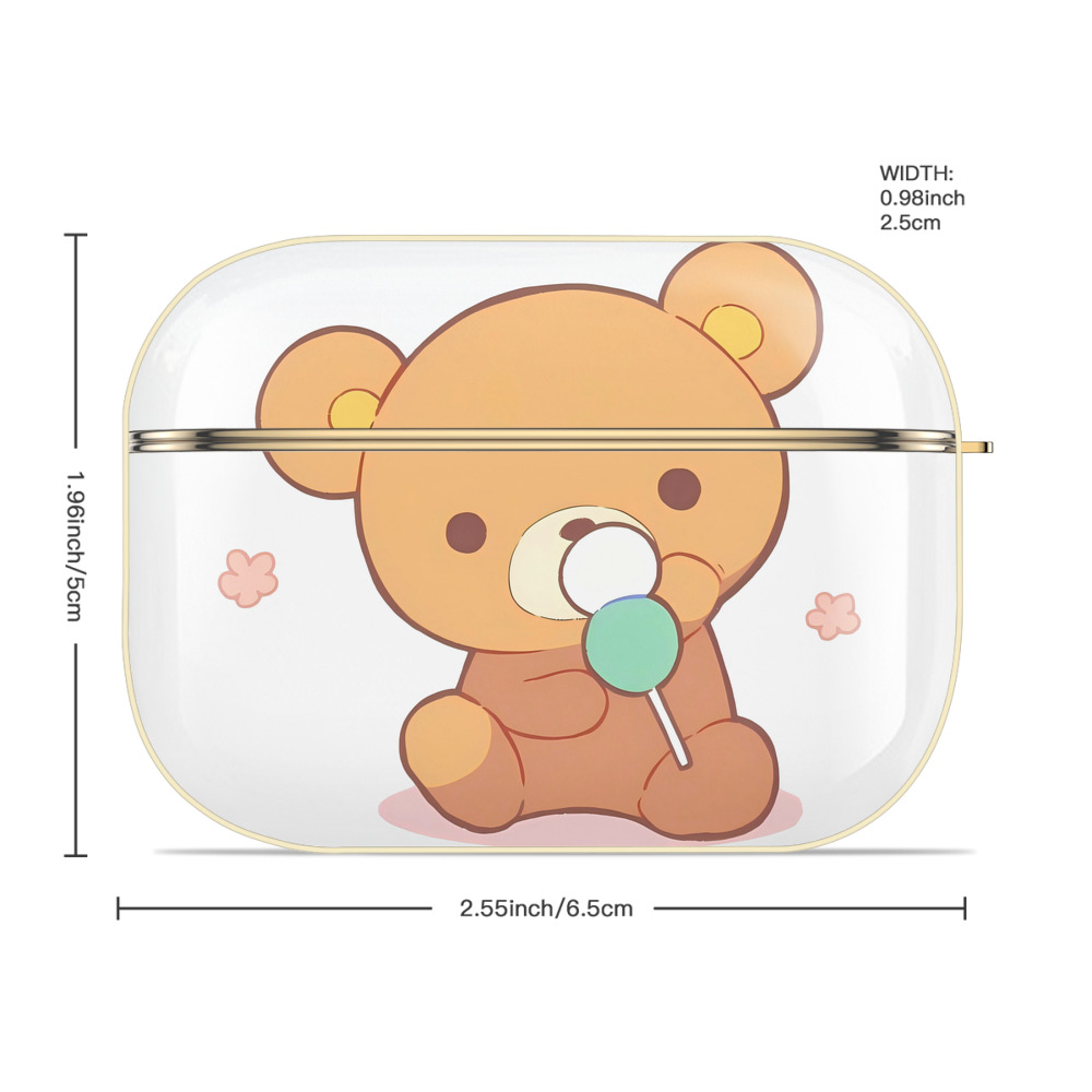 リラックマ リラックマ キイロイトリ Rilakkuma Korilakkuma Kiiroitori 【AirPods Pro用】ハードシェル保護ケース｜耐衝撃・防指紋・カラビナ付き商品仕様
