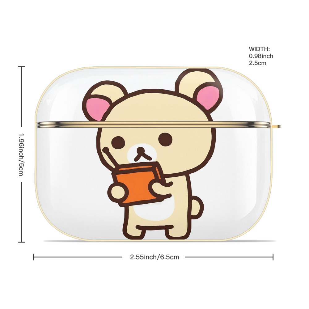 リラックマ リラックマ キイロイトリ Rilakkuma Korilakkuma Kiiroitori 【AirPods Pro用】ハードシェル保護ケース｜耐衝撃・防指紋・カラビナ付き商品仕様