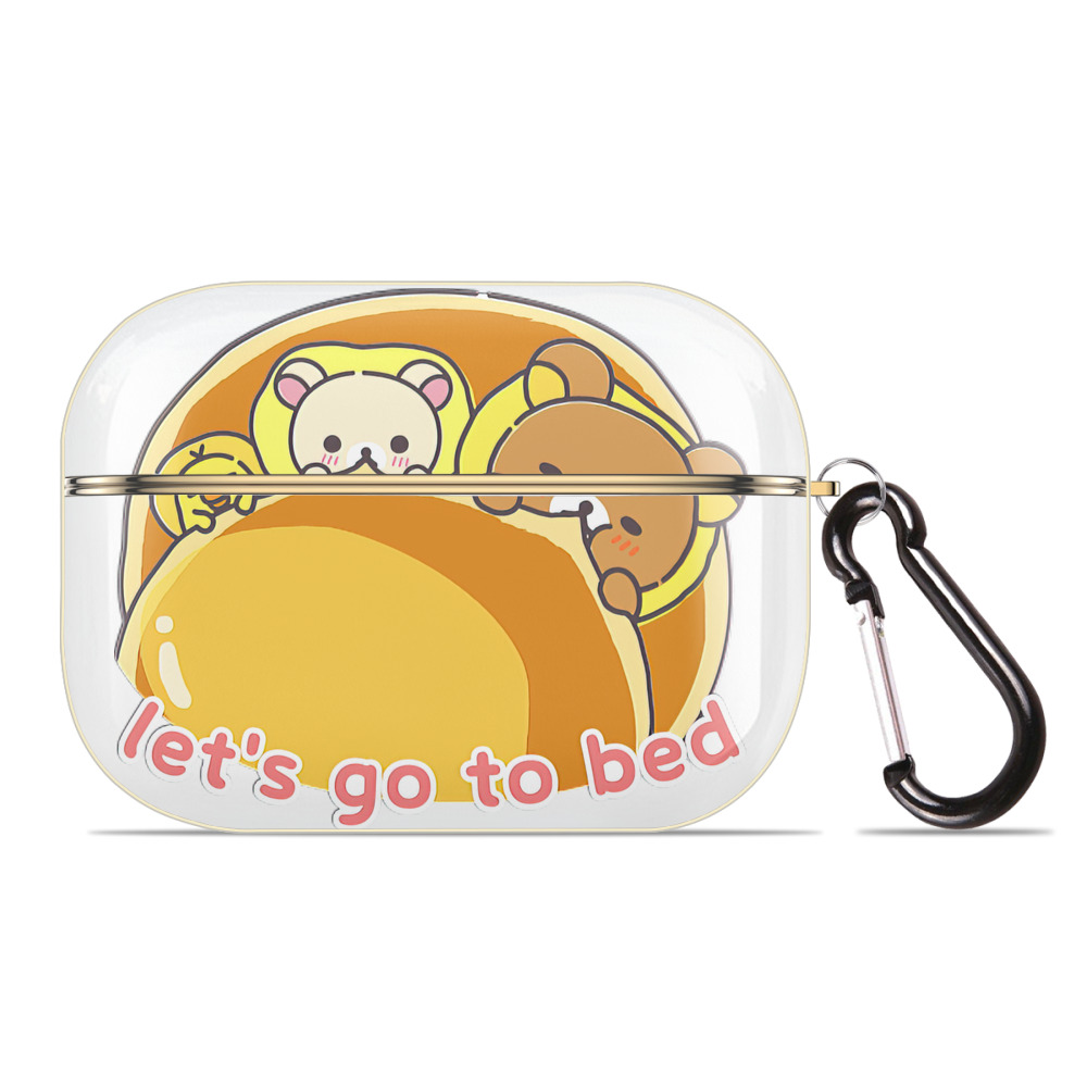 （画像用） リラックマ リラックマ キイロイトリ Rilakkuma Korilakkuma Kiiroitori 【AirPods Pro用】ハードシェル保護ケース｜耐衝撃・防指紋・カラビナ付き商品仕様