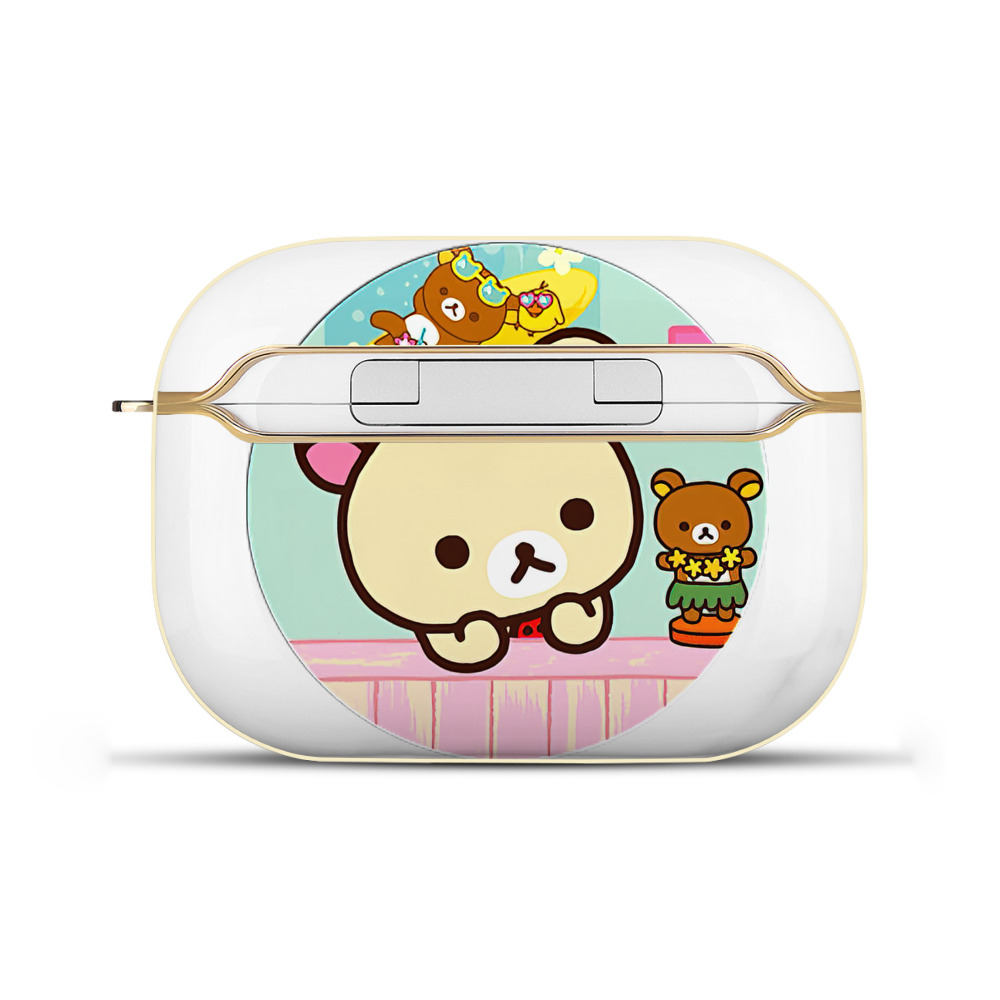 （画像用） リラックマ リラックマ キイロイトリ Rilakkuma Korilakkuma Kiiroitori 【AirPods Pro用】ハードシェル保護ケース｜耐衝撃・防指紋・カラビナ付き商品仕様