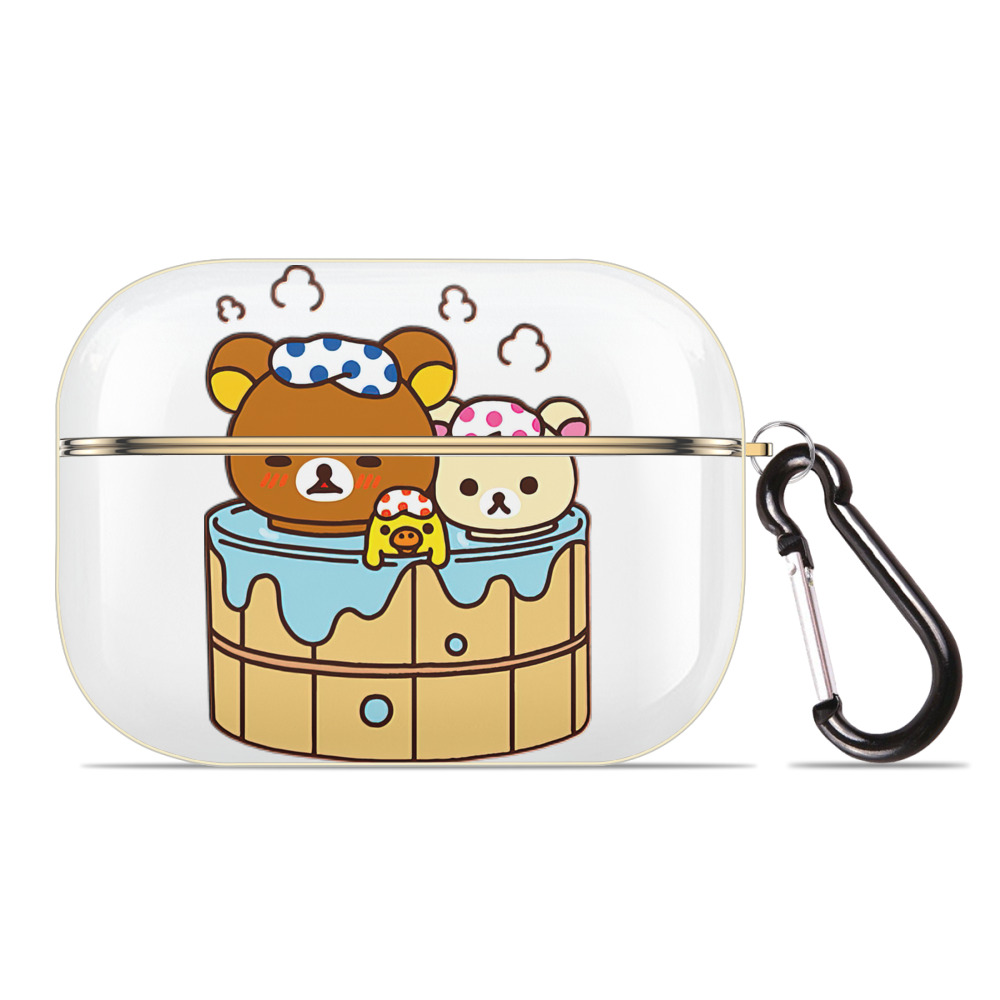 （画像用） リラックマ リラックマ キイロイトリ Rilakkuma Korilakkuma Kiiroitori 【AirPods Pro用】ハードシェル保護ケース｜耐衝撃・防指紋・カラビナ付き商品仕様