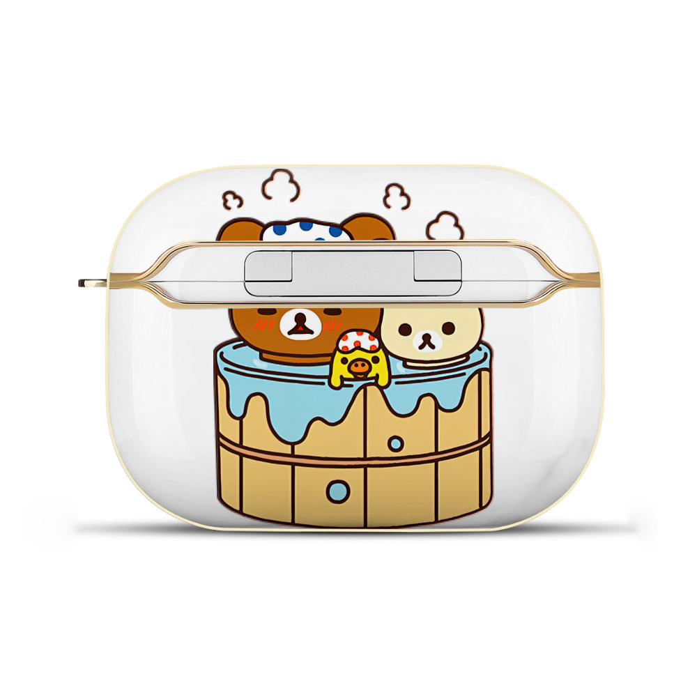 （画像用） リラックマ リラックマ キイロイトリ Rilakkuma Korilakkuma Kiiroitori 【AirPods Pro用】ハードシェル保護ケース｜耐衝撃・防指紋・カラビナ付き商品仕様