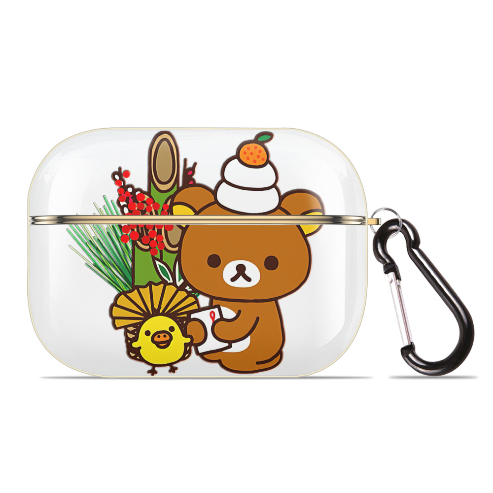 （画像用） リラックマ リラックマ キイロイトリ Rilakkuma Korilakkuma Kiiroitori 【AirPods Pro用】ハードシェル保護ケース｜耐衝撃・防指紋・カラビナ付き商品仕様