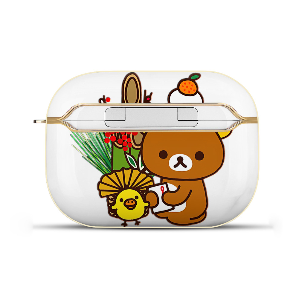 （画像用） リラックマ リラックマ キイロイトリ Rilakkuma Korilakkuma Kiiroitori 【AirPods Pro用】ハードシェル保護ケース｜耐衝撃・防指紋・カラビナ付き商品仕様