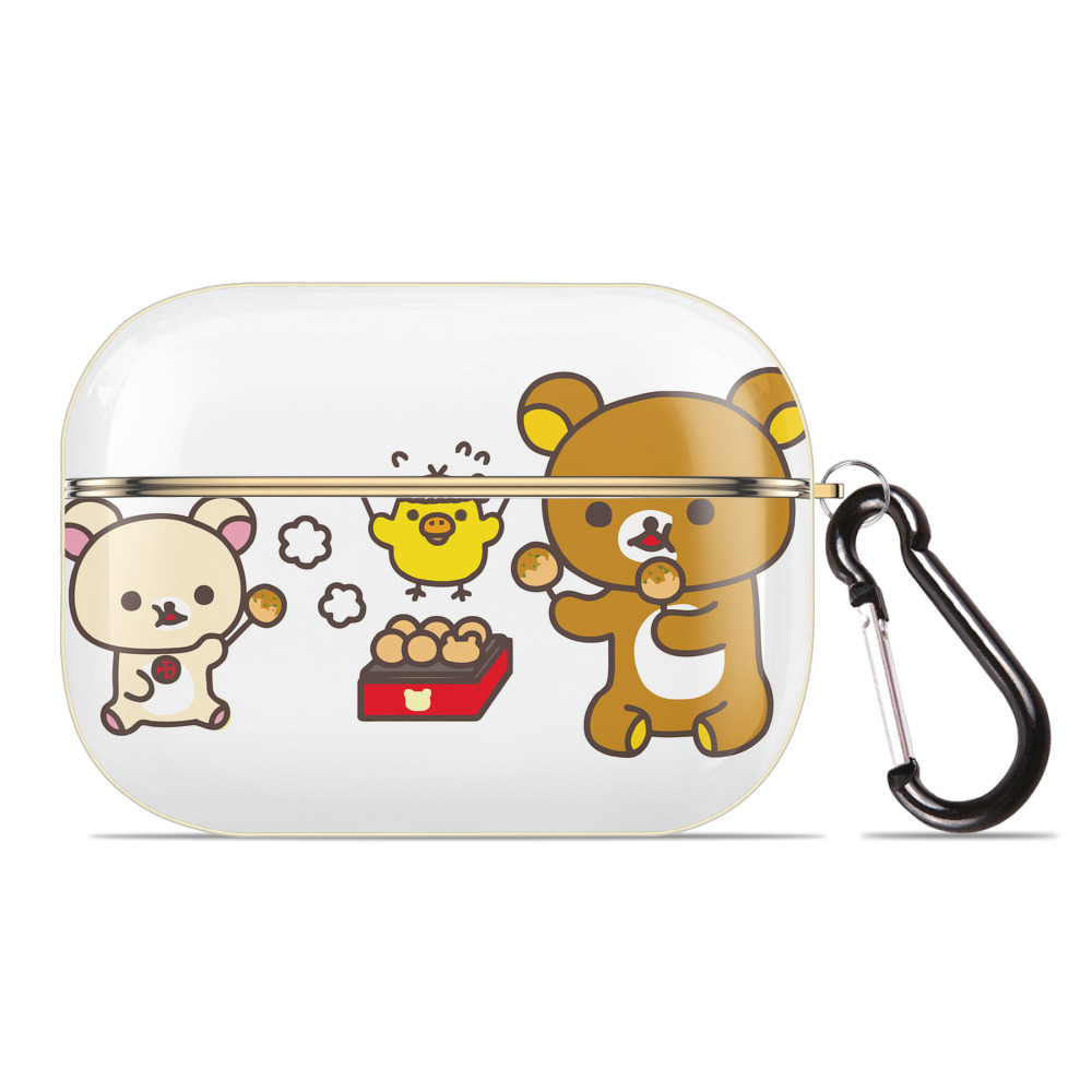 （画像用） リラックマ リラックマ キイロイトリ Rilakkuma Korilakkuma Kiiroitori 【AirPods Pro用】ハードシェル保護ケース｜耐衝撃・防指紋・カラビナ付き商品仕様