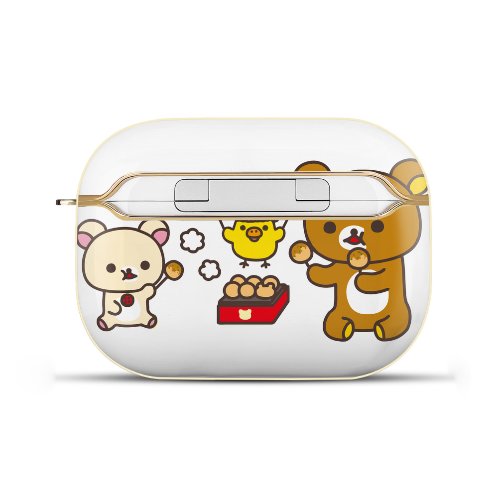 （画像用） リラックマ リラックマ キイロイトリ Rilakkuma Korilakkuma Kiiroitori 【AirPods Pro用】ハードシェル保護ケース｜耐衝撃・防指紋・カラビナ付き商品仕様