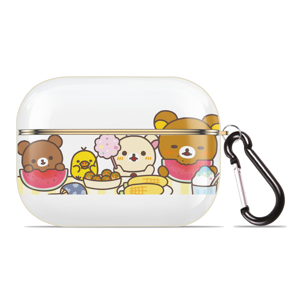 （画像用） リラックマ リラックマ キイロイトリ Rilakkuma Korilakkuma Kiiroitori 【AirPods Pro用】ハードシェル保護ケース｜耐衝撃・防指紋・カラビナ付き商品仕様