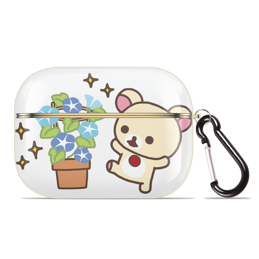 （画像用） リラックマ リラックマ キイロイトリ Rilakkuma Korilakkuma Kiiroitori 【AirPods Pro用】ハードシェル保護ケース｜耐衝撃・防指紋・カラビナ付き商品仕様