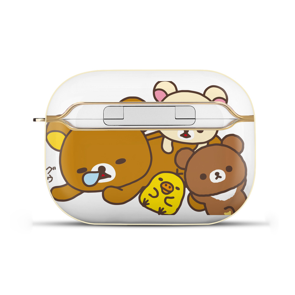 （画像用） リラックマ リラックマ キイロイトリ Rilakkuma Korilakkuma Kiiroitori 【AirPods Pro用】ハードシェル保護ケース｜耐衝撃・防指紋・カラビナ付き商品仕様