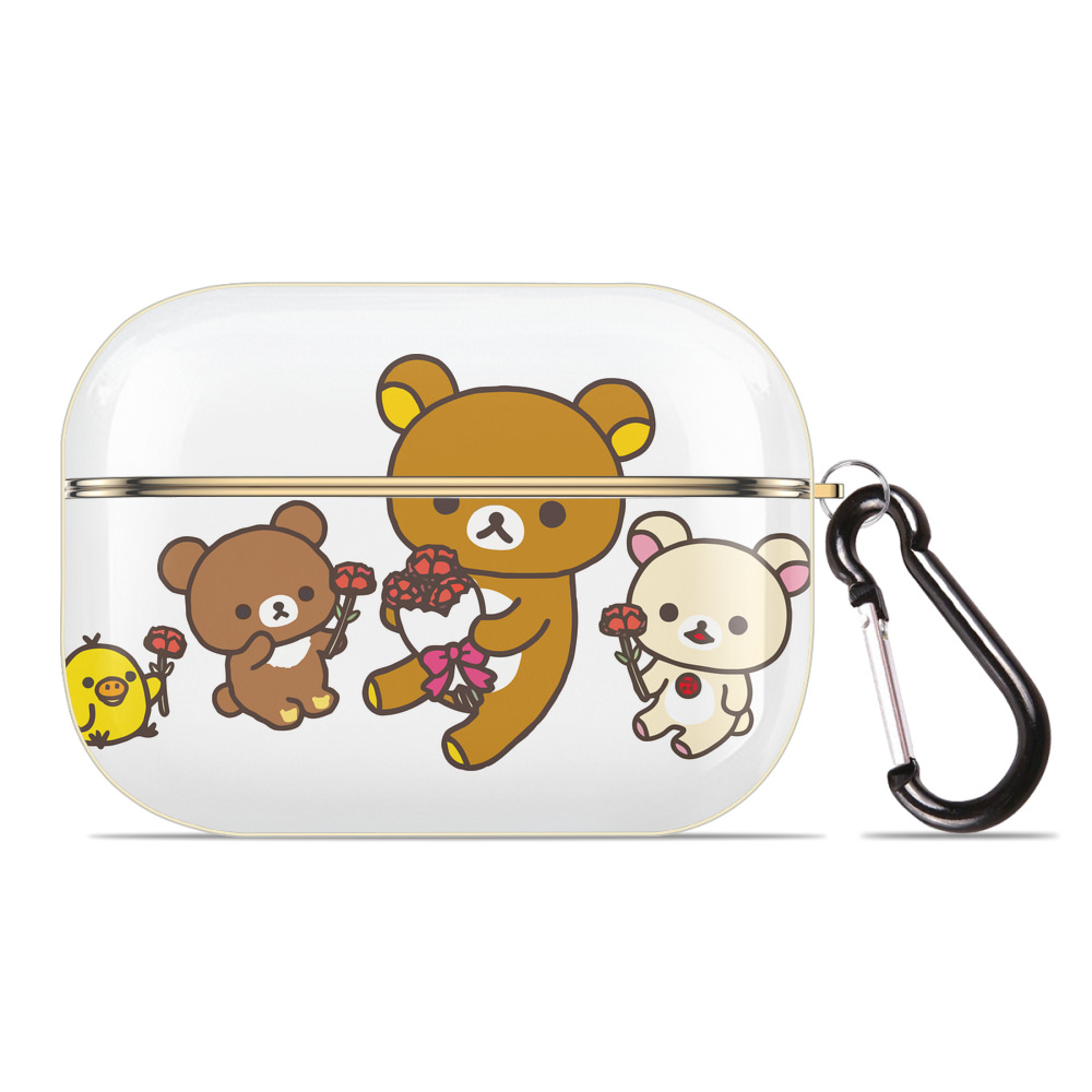 （画像用） リラックマ リラックマ キイロイトリ Rilakkuma Korilakkuma Kiiroitori 【AirPods Pro用】ハードシェル保護ケース｜耐衝撃・防指紋・カラビナ付き商品仕様
