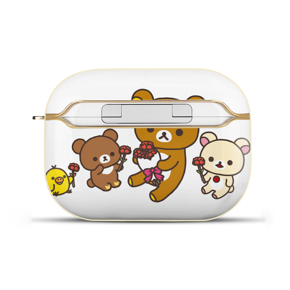 （画像用） リラックマ リラックマ キイロイトリ Rilakkuma Korilakkuma Kiiroitori 【AirPods Pro用】ハードシェル保護ケース｜耐衝撃・防指紋・カラビナ付き商品仕様
