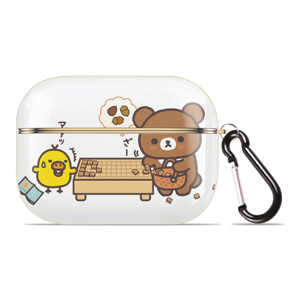 （画像用） リラックマ リラックマ キイロイトリ Rilakkuma Korilakkuma Kiiroitori 【AirPods Pro用】ハードシェル保護ケース｜耐衝撃・防指紋・カラビナ付き商品仕様