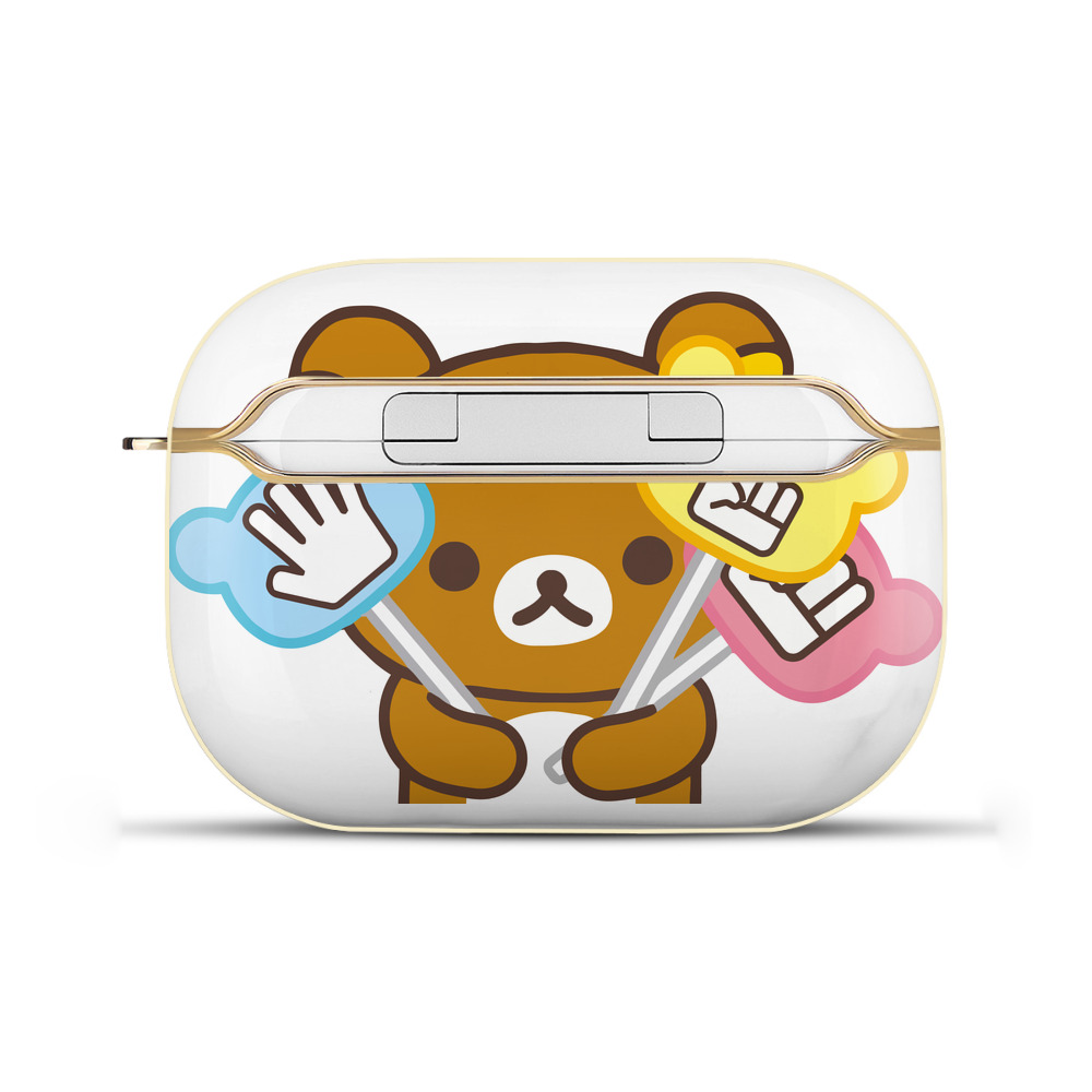 （画像用） リラックマ リラックマ キイロイトリ Rilakkuma Korilakkuma Kiiroitori 【AirPods Pro用】ハードシェル保護ケース｜耐衝撃・防指紋・カラビナ付き商品仕様