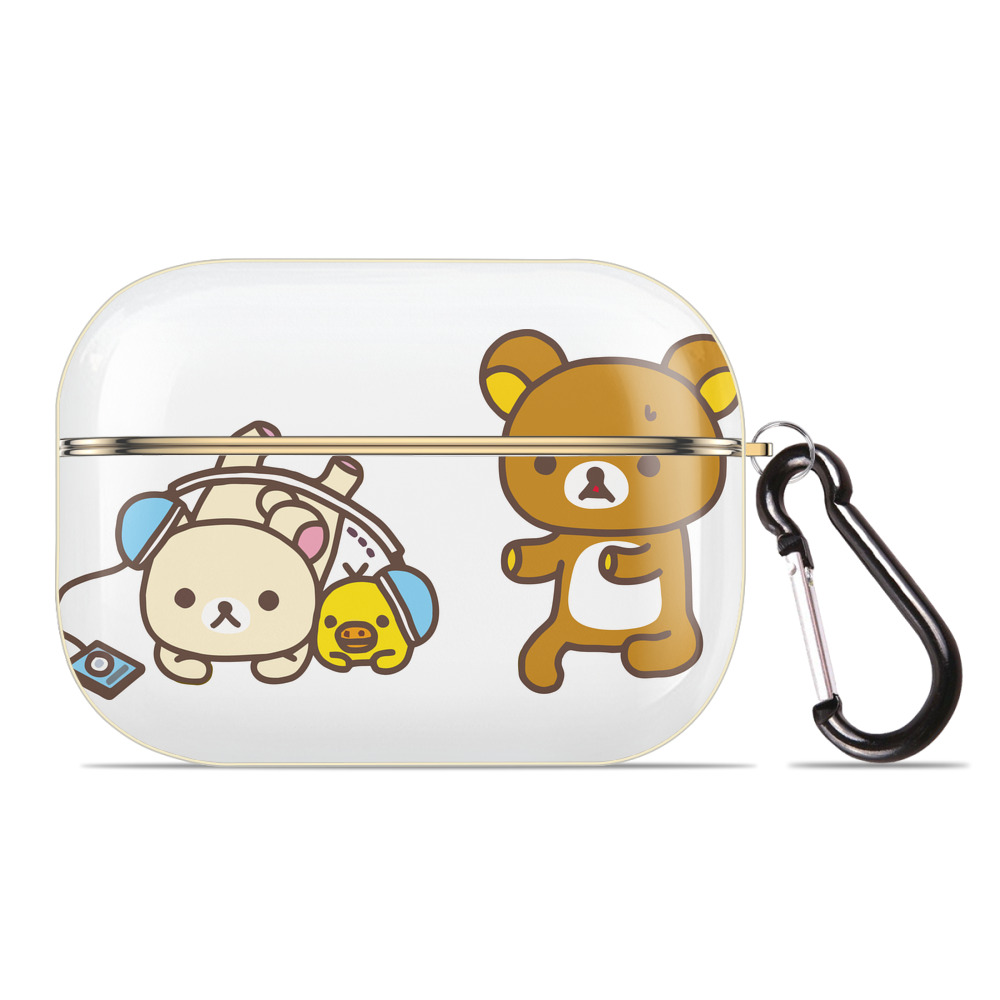 （画像用） リラックマ リラックマ キイロイトリ Rilakkuma Korilakkuma Kiiroitori 【AirPods Pro用】ハードシェル保護ケース｜耐衝撃・防指紋・カラビナ付き商品仕様