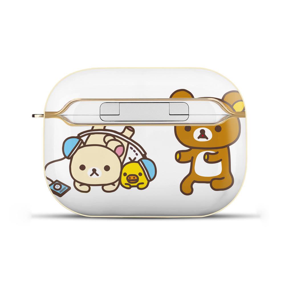 （画像用） リラックマ リラックマ キイロイトリ Rilakkuma Korilakkuma Kiiroitori 【AirPods Pro用】ハードシェル保護ケース｜耐衝撃・防指紋・カラビナ付き商品仕様