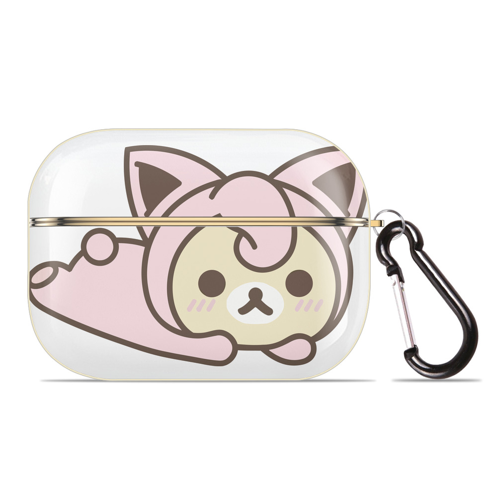 （画像用） リラックマ リラックマ キイロイトリ Rilakkuma Korilakkuma Kiiroitori 【AirPods Pro用】ハードシェル保護ケース｜耐衝撃・防指紋・カラビナ付き商品仕様