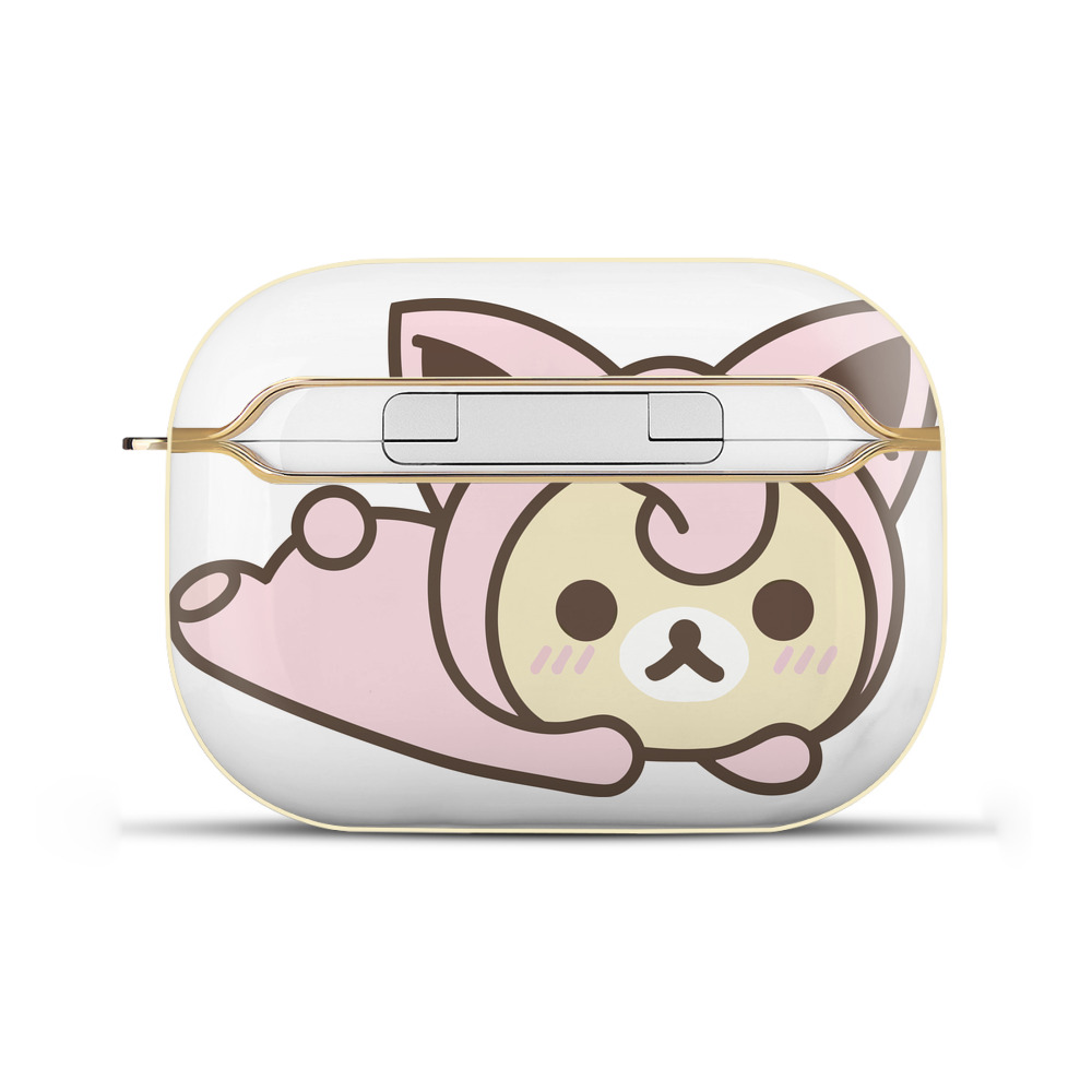 （画像用） リラックマ リラックマ キイロイトリ Rilakkuma Korilakkuma Kiiroitori 【AirPods Pro用】ハードシェル保護ケース｜耐衝撃・防指紋・カラビナ付き商品仕様