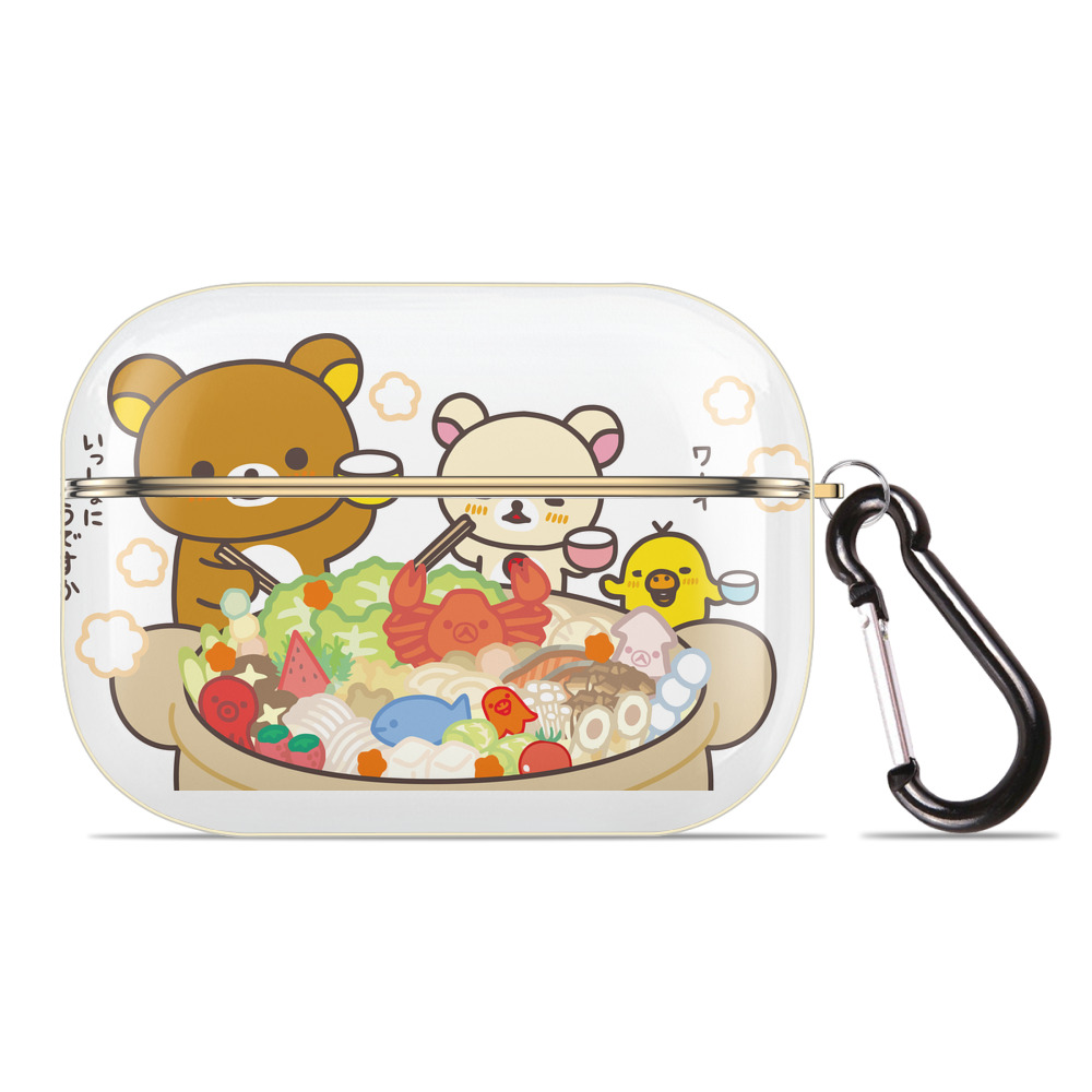 （画像用） リラックマ リラックマ キイロイトリ Rilakkuma Korilakkuma Kiiroitori 【AirPods Pro用】ハードシェル保護ケース｜耐衝撃・防指紋・カラビナ付き商品仕様