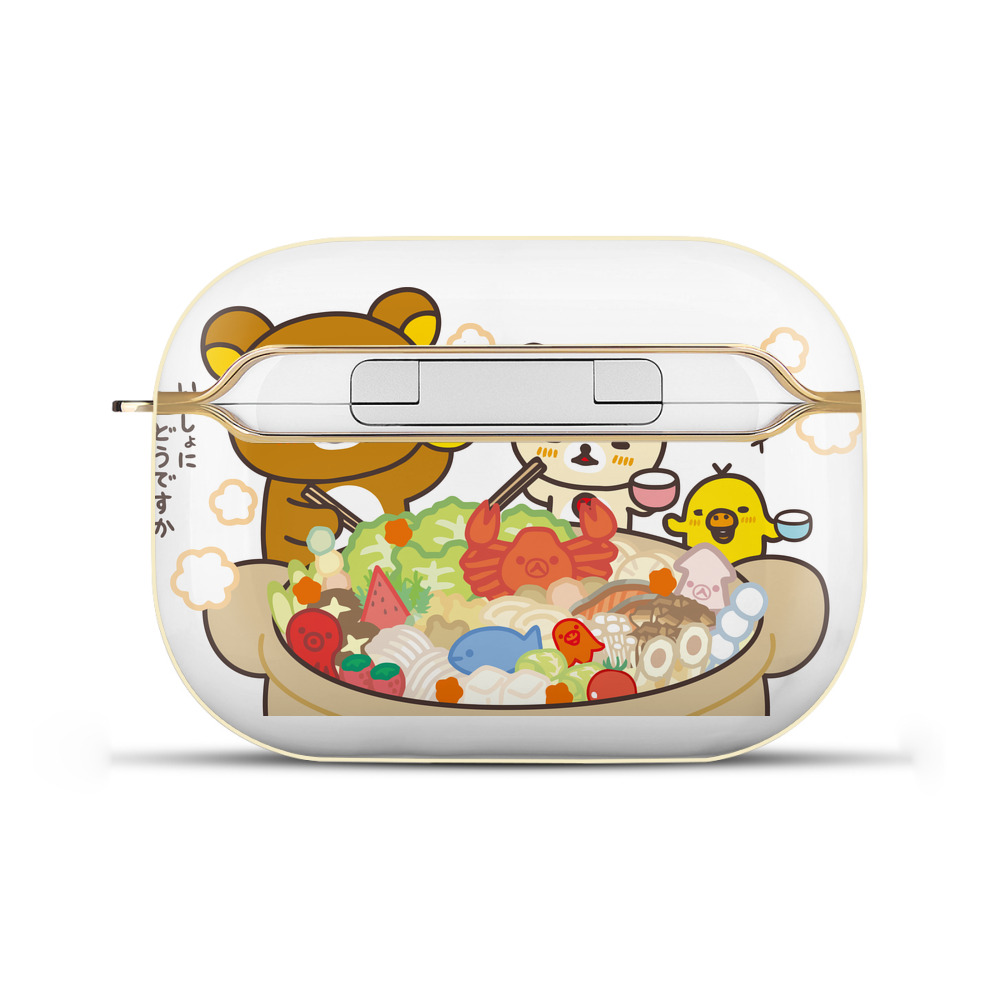 （画像用） リラックマ リラックマ キイロイトリ Rilakkuma Korilakkuma Kiiroitori 【AirPods Pro用】ハードシェル保護ケース｜耐衝撃・防指紋・カラビナ付き商品仕様