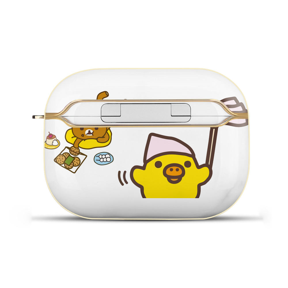 （画像用） リラックマ リラックマ キイロイトリ Rilakkuma Korilakkuma Kiiroitori 【AirPods Pro用】ハードシェル保護ケース｜耐衝撃・防指紋・カラビナ付き商品仕様