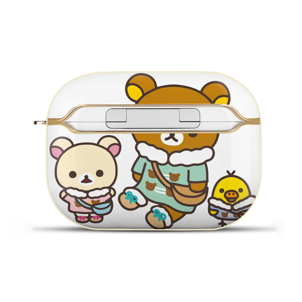 （画像用） リラックマ リラックマ キイロイトリ Rilakkuma Korilakkuma Kiiroitori 【AirPods Pro用】ハードシェル保護ケース｜耐衝撃・防指紋・カラビナ付き商品仕様