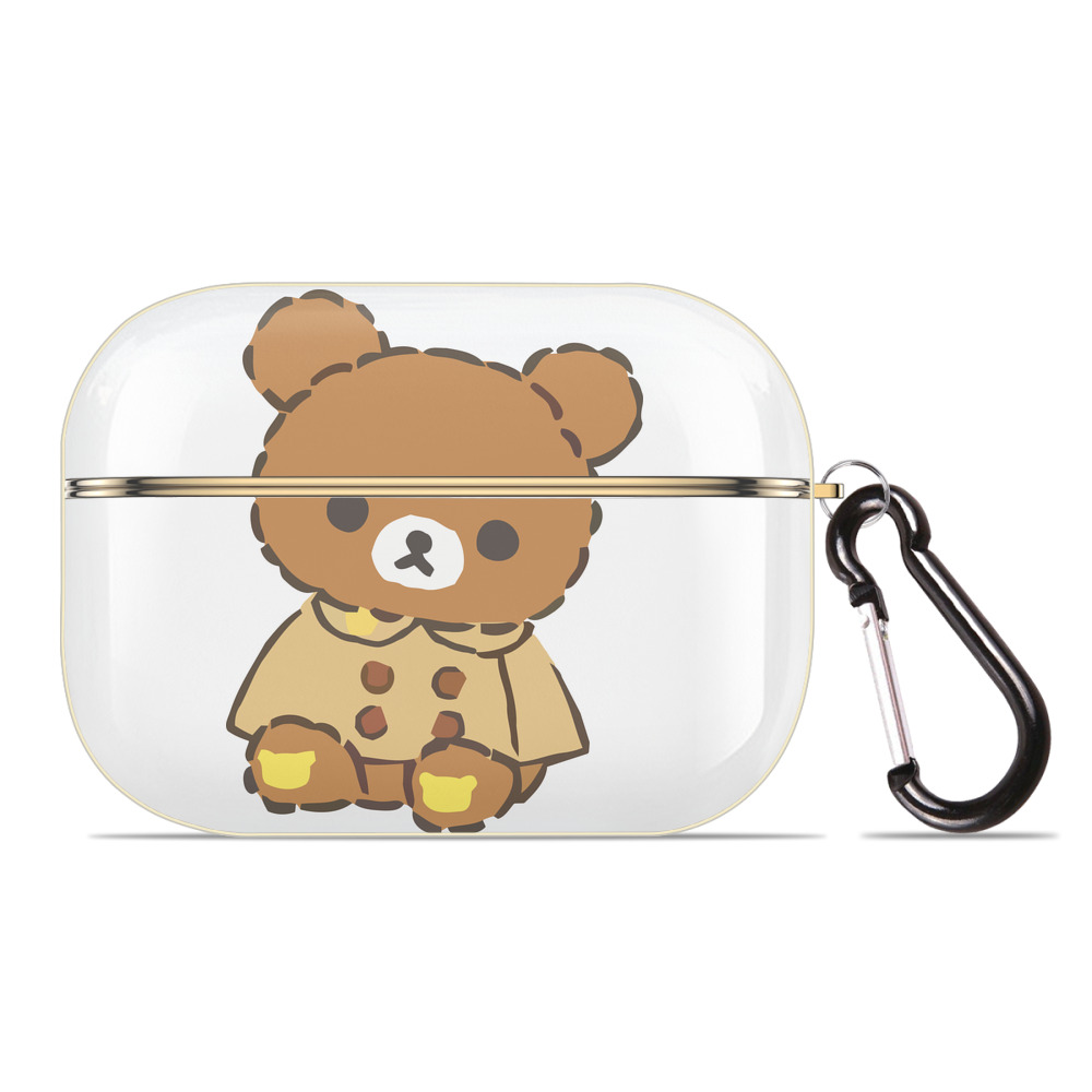 （画像用） リラックマ リラックマ キイロイトリ Rilakkuma Korilakkuma Kiiroitori 【AirPods Pro用】ハードシェル保護ケース｜耐衝撃・防指紋・カラビナ付き商品仕様