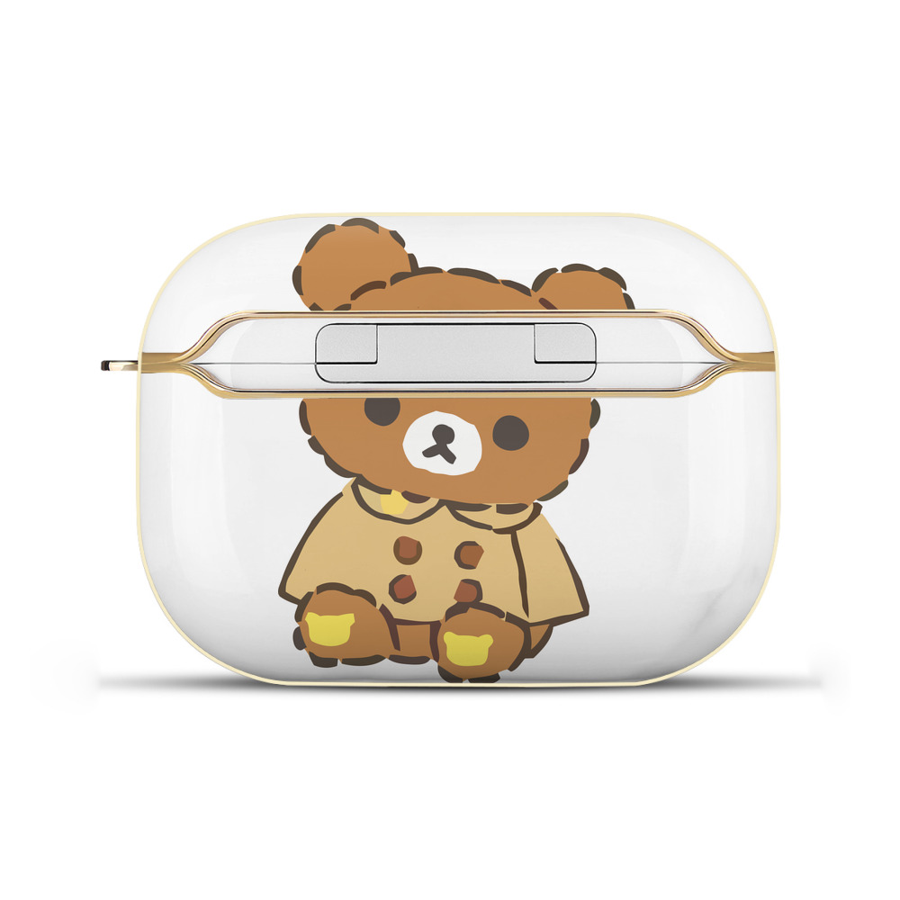 （画像用） リラックマ リラックマ キイロイトリ Rilakkuma Korilakkuma Kiiroitori 【AirPods Pro用】ハードシェル保護ケース｜耐衝撃・防指紋・カラビナ付き商品仕様