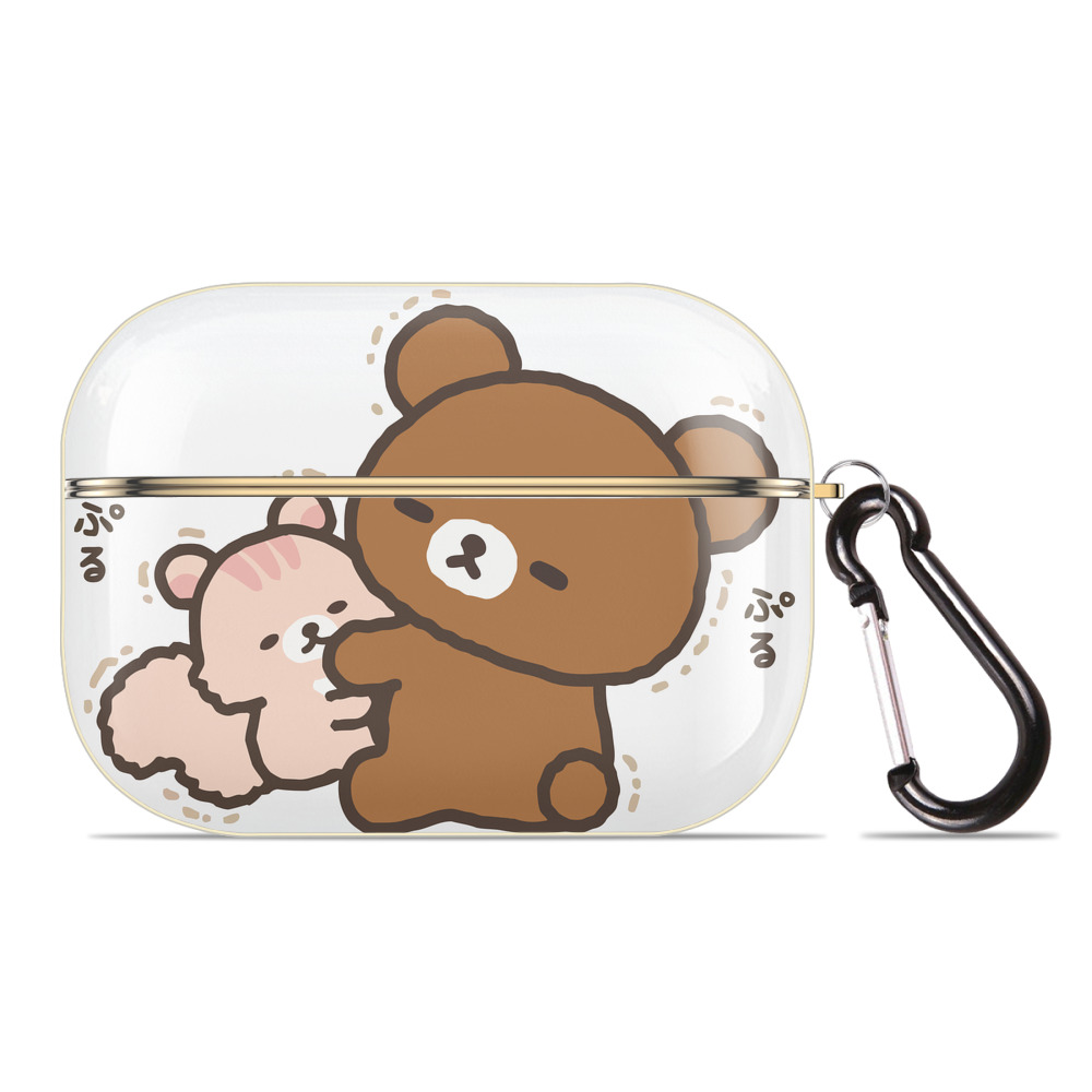 （画像用） リラックマ リラックマ キイロイトリ Rilakkuma Korilakkuma Kiiroitori 【AirPods Pro用】ハードシェル保護ケース｜耐衝撃・防指紋・カラビナ付き商品仕様