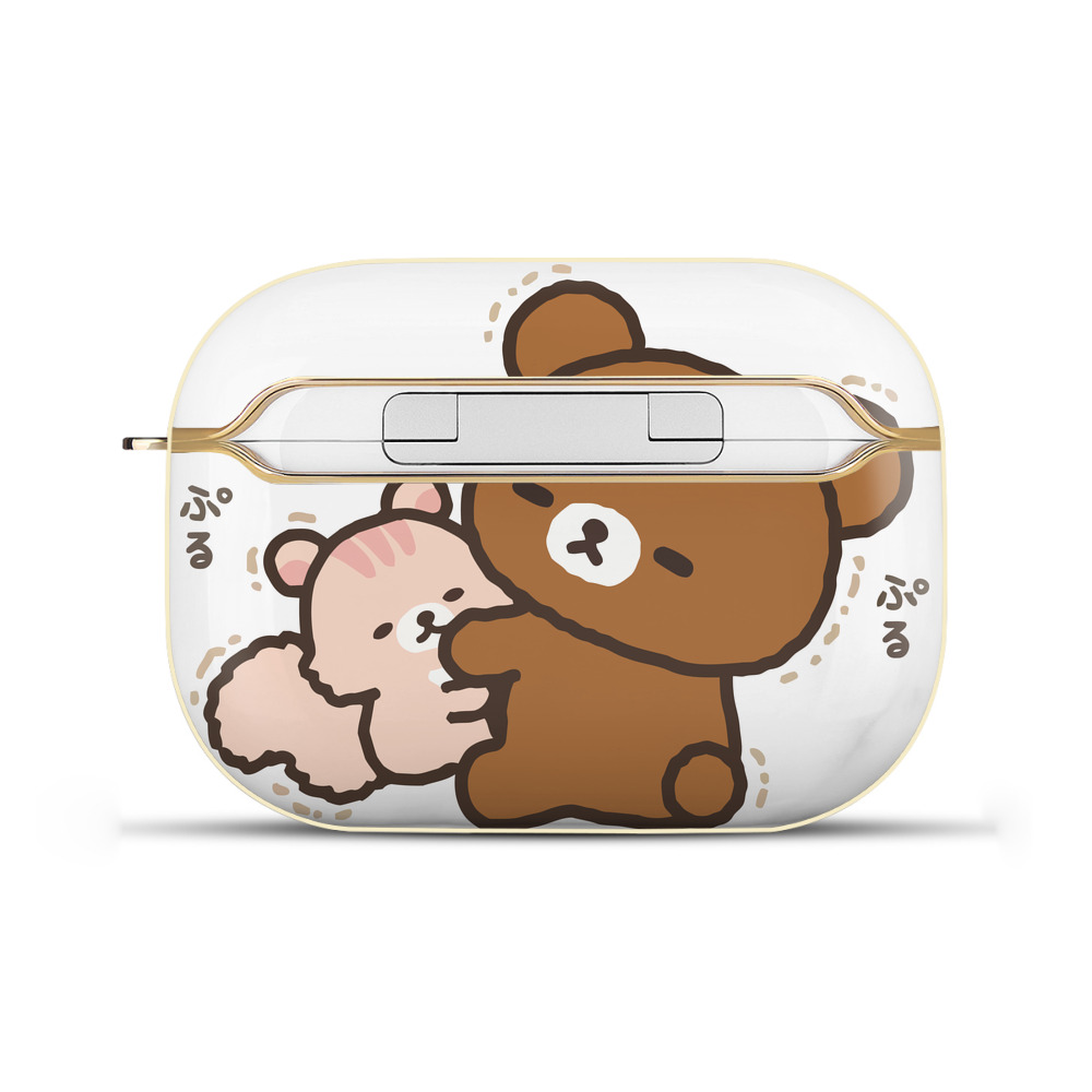 （画像用） リラックマ リラックマ キイロイトリ Rilakkuma Korilakkuma Kiiroitori 【AirPods Pro用】ハードシェル保護ケース｜耐衝撃・防指紋・カラビナ付き商品仕様