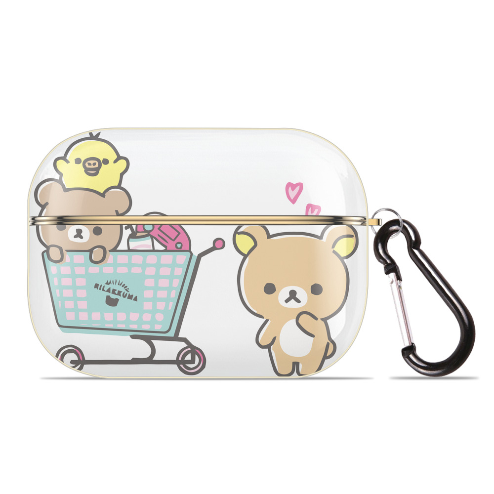 （画像用） リラックマ リラックマ キイロイトリ Rilakkuma Korilakkuma Kiiroitori 【AirPods Pro用】ハードシェル保護ケース｜耐衝撃・防指紋・カラビナ付き商品仕様