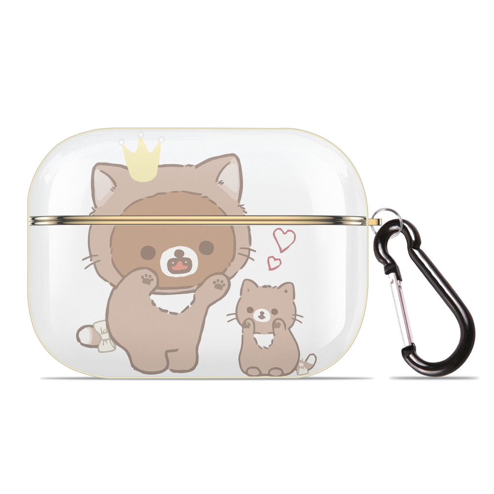 （画像用） リラックマ リラックマ キイロイトリ Rilakkuma Korilakkuma Kiiroitori 【AirPods Pro用】ハードシェル保護ケース｜耐衝撃・防指紋・カラビナ付き商品仕様