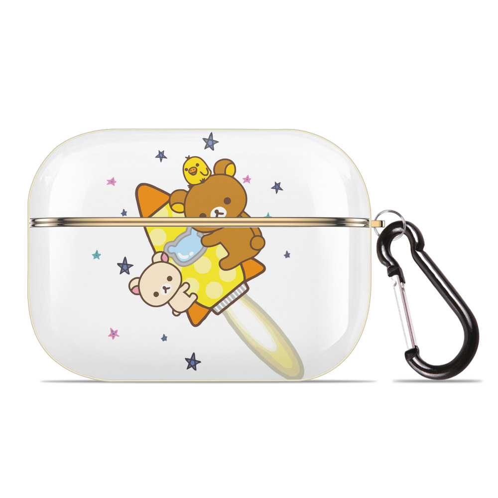 （画像用） リラックマ リラックマ キイロイトリ Rilakkuma Korilakkuma Kiiroitori 【AirPods Pro用】ハードシェル保護ケース｜耐衝撃・防指紋・カラビナ付き商品仕様