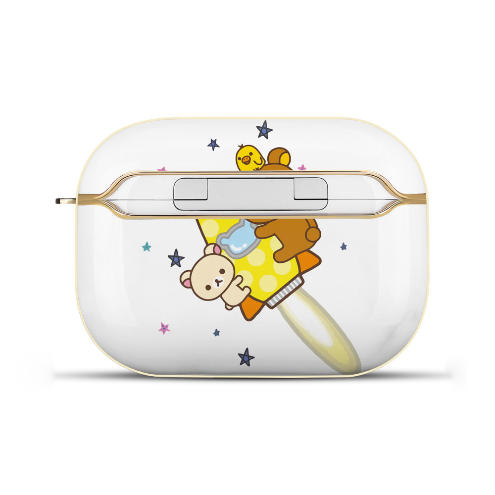（画像用） リラックマ リラックマ キイロイトリ Rilakkuma Korilakkuma Kiiroitori 【AirPods Pro用】ハードシェル保護ケース｜耐衝撃・防指紋・カラビナ付き商品仕様